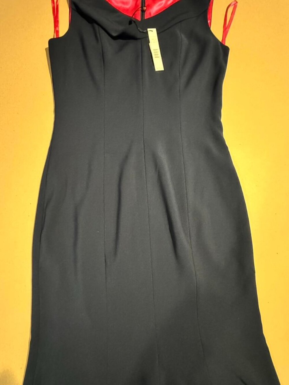 Tahari ASL Women's Navy and Black Dress